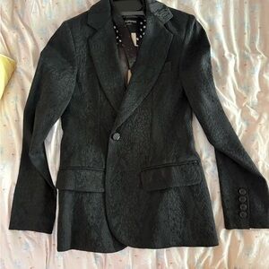 SUPRÈME Black Textured Blazer